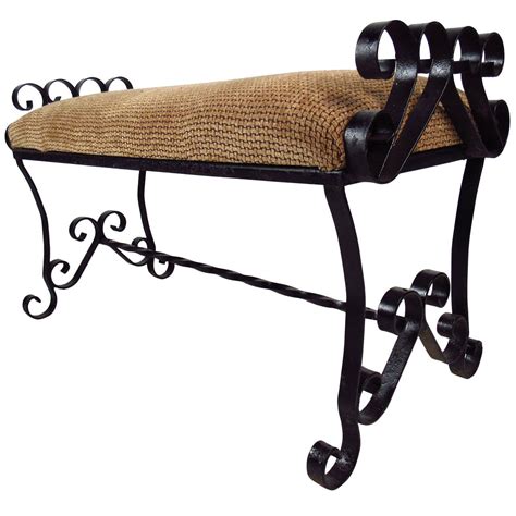 black metal bench seat with fabric padded seat|hobby lobby black bench.